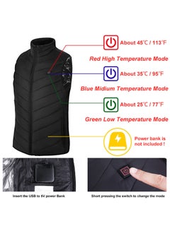 Generic Solid Pattern Sleeveless Vest Black  - Image 5