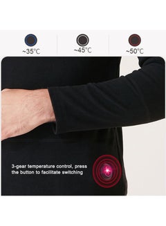 Generic Solid Pattern Sports Wear T-Shirt And Pant Set Black  - Image 3