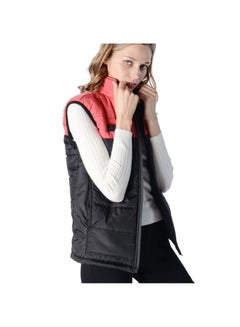 Generic Colourblock Pattern Sleeveless Vest Black/Pink  - Image 4