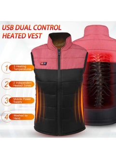 Generic Colourblock Pattern Sleeveless Vest Black/Pink  - Image 5