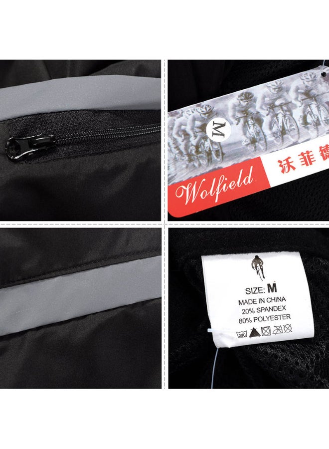 Solid Pattern High Neck Jacket Black - Image 5