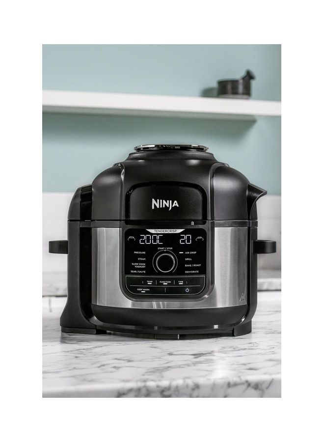Ninja - Foodi 9-in-1 Electric OP350UK Pressure Fast Slow Cooker And Air Fryer, 6L 6.0 L Ninja op350uk Grey/Black - Image 1