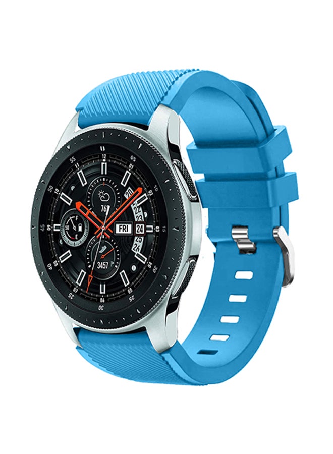 INEIX Textured Silicone Replacement Strap For Samsung Galaxy Watch Cyan  - Image 1
