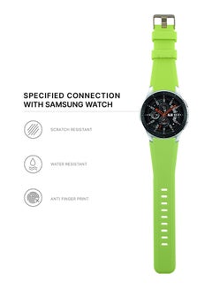 INEIX Textured Silicone Replacement Strap For Samsung Galaxy Watch Light Green  - Image 4