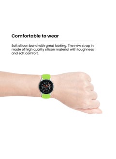 INEIX Textured Silicone Replacement Strap For Samsung Galaxy Watch Light Green  - Image 5
