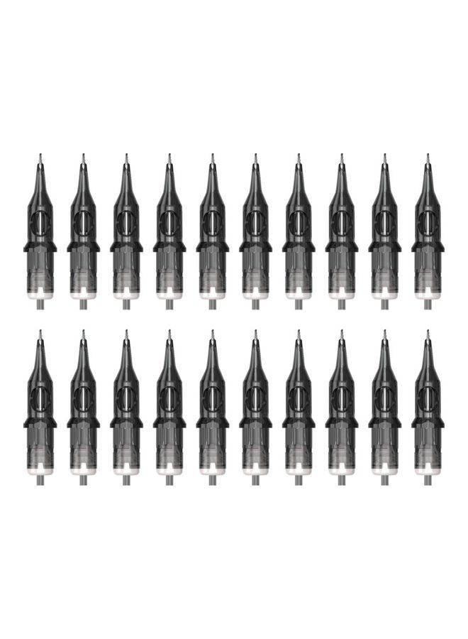 20-Piece Tattoo Cartridge Needle Black - Image 1