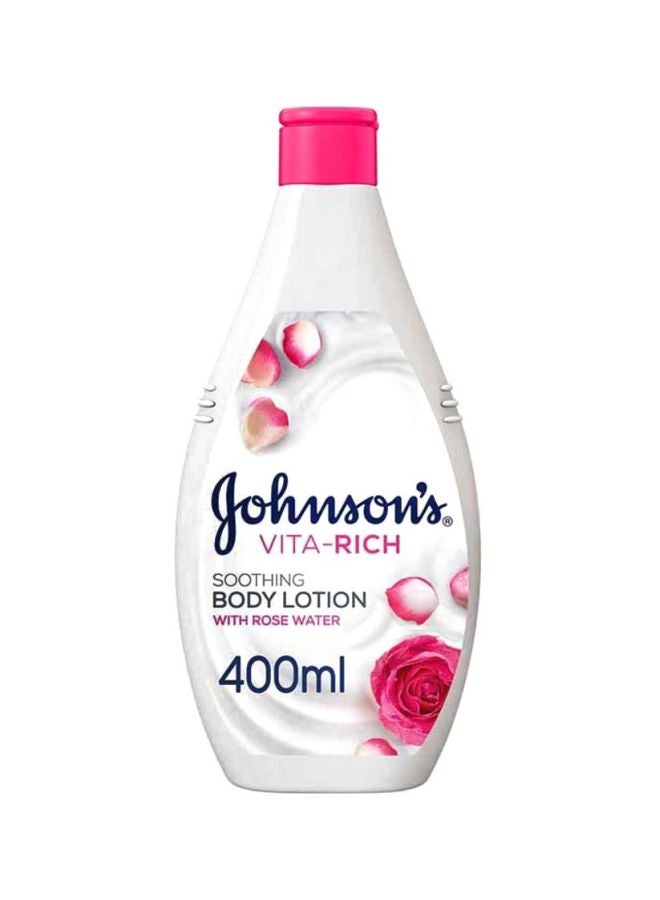 Johnson's Vita-Rich Soothing Body Lotion With Rose Water White 400ml - Image 1