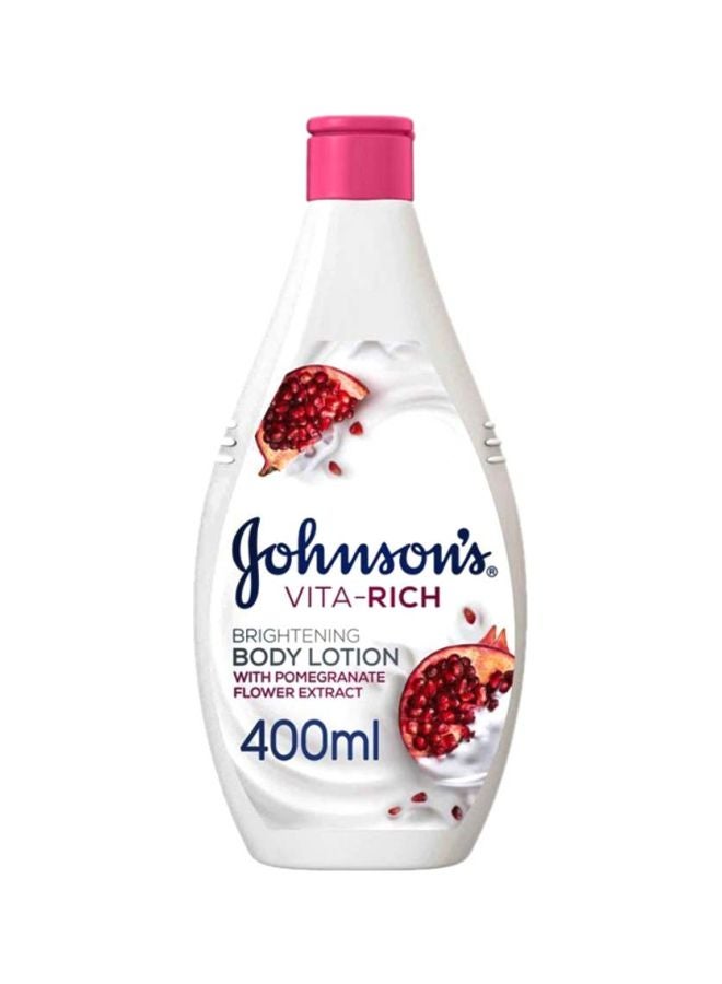 جونسون لوشن جسم فيتا ريتش للتفتيح بزهور الرمان 400ملليلتر - Image 1