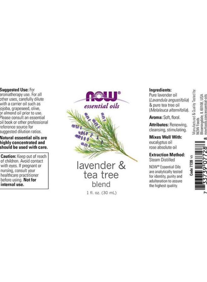 Now Foods Lavender Tea Tree Oil 30ml - Image 2