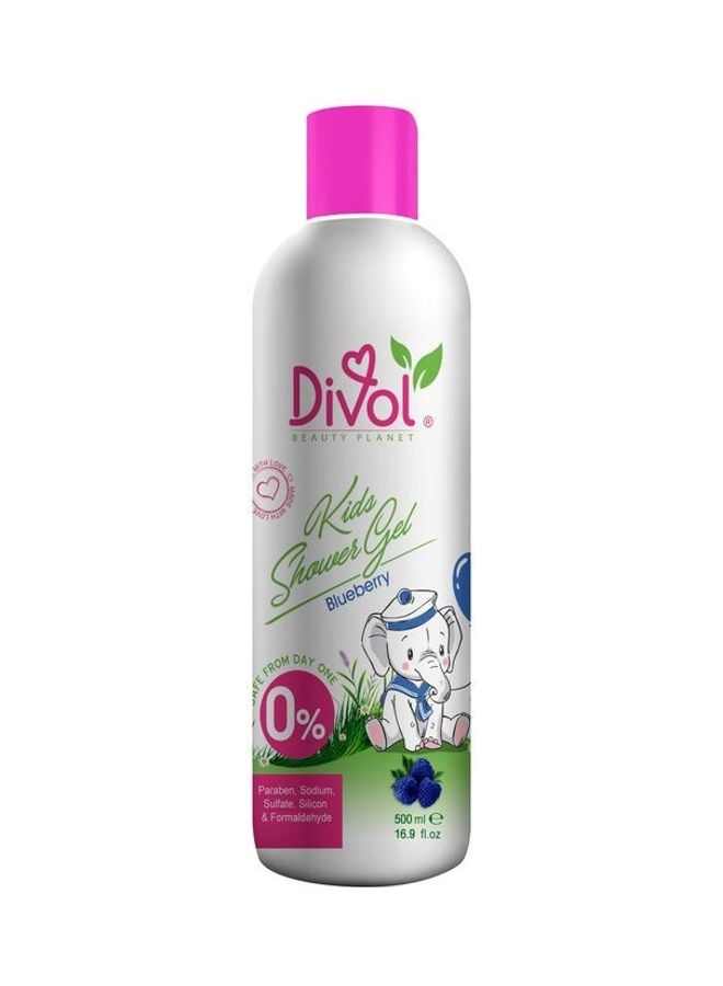 Divol - Shower Gel for Kids - 500ml (Blueberry) - Image 1