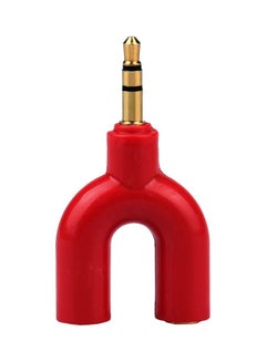 Voberry 3.5mm Audio Splitter Adapter Red/Gold  - Image 1
