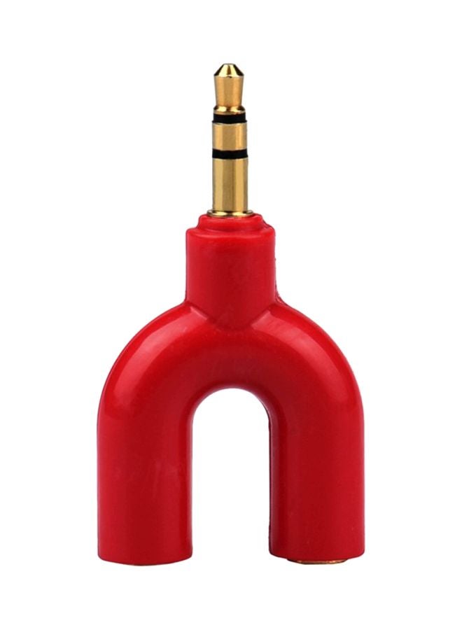 Voberry 3.5mm Audio Splitter Adapter Red/Gold - Image 1