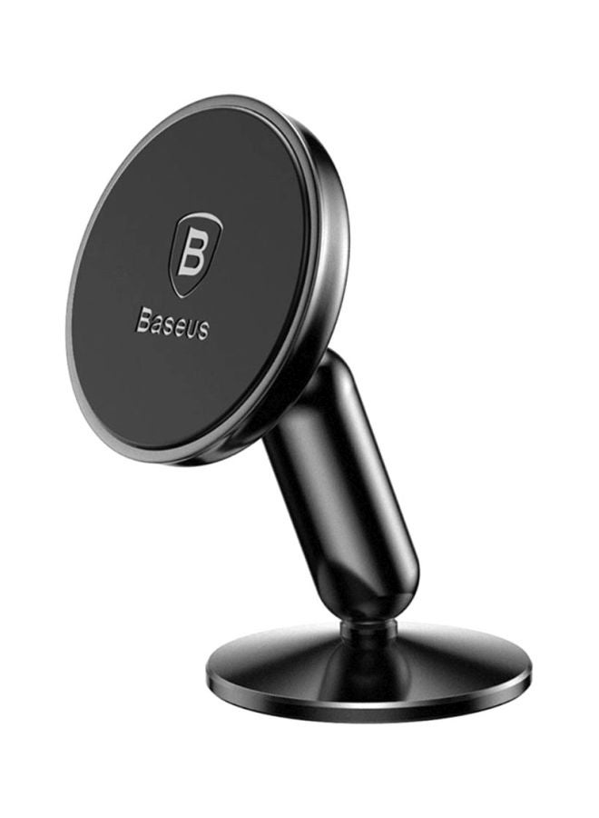 Baseus - 360-Degree Rotary Phone Holder Strong Magnetic Dashboard Car Mount for iPhone, Samsung, Huawei Other Smartphones with The Flat Back Black - Image 1