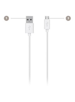 Tangle Free MicroUSB ChargeSync Cable White/Silver - v1616430914/N11413479A_2