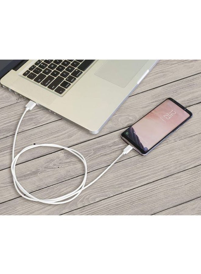 belkin Tangle Free MicroUSB ChargeSync Cable White/Silver  - Image 3