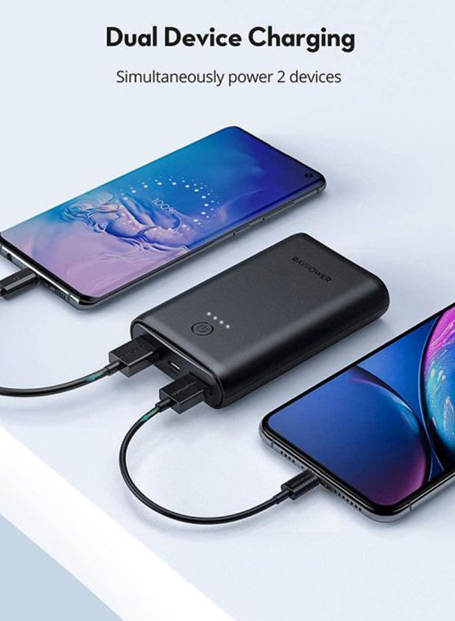 راف باور باور بنك SB بتقنية الشحن السريع بسعة 10050 مللي أمبير في الساعة، طراز RP-PB171 أسود - Image 2