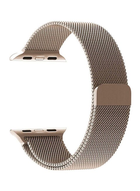 Milanese Loop Stainless Steel Band for Apple Watch 42/44/45mm Gold