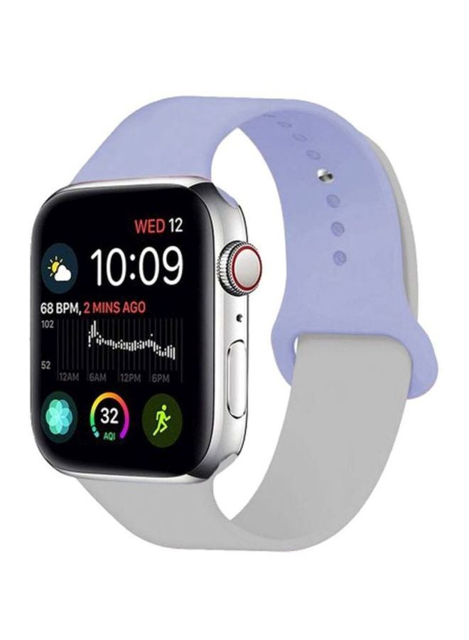 MARGOUN - Henlein Series Replacement Band For Apple Watch 42/44 mm Grey/Blue - Image 1