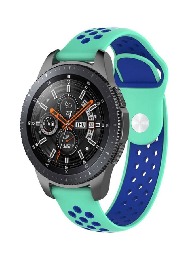 Voberry 22mm Replacement Band Strap For Samsung Galaxy Classic 46mm Green/Blue/Silver - Image 3