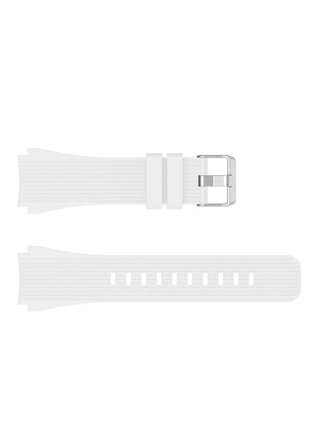 Voberry Replacement Band For Samsung Galaxy Watch 46mm White/Silver - Image 1