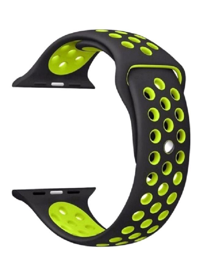 MARGOUN - Silicone Nike Design Sport Band for Apple Watch 38/40/41mm Black/Green - Image 1