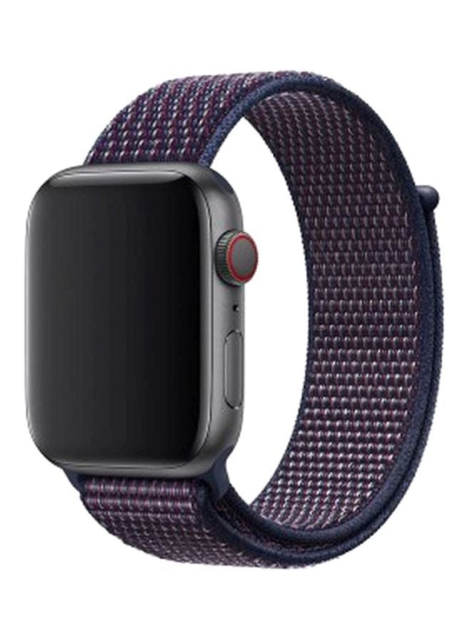 MARGOUN - Apple Watch 42mm/44mm/45mm Nylon Sport Loop Band Indigo - Image 1