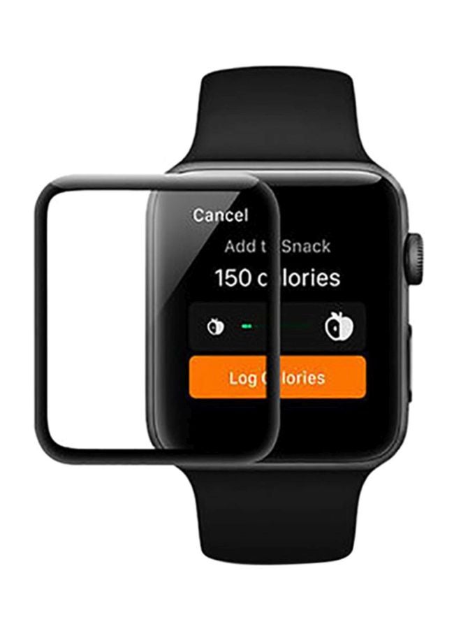 Voberry Screen Protector For Apple Watch Series 1/2/3 38mm Black/Clear