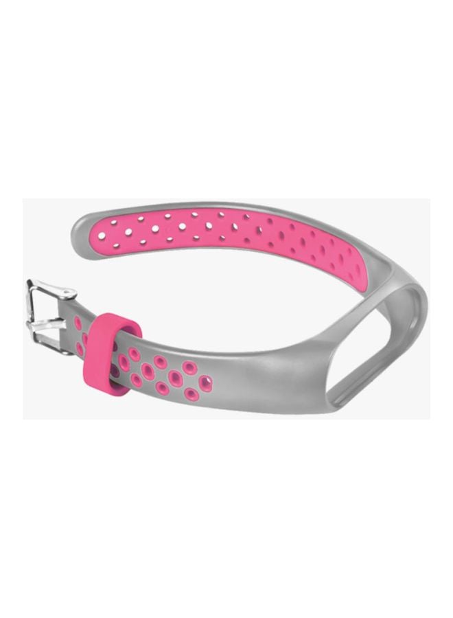 Xiaomi Nylon Replacement Band For Xiaomi Mi Band 3 Grey/Pink - Image 2