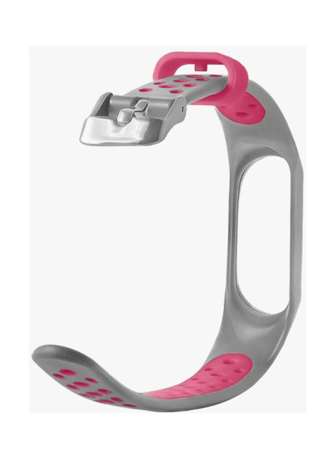 Xiaomi Nylon Replacement Band For Xiaomi Mi Band 3 Grey/Pink - Image 3