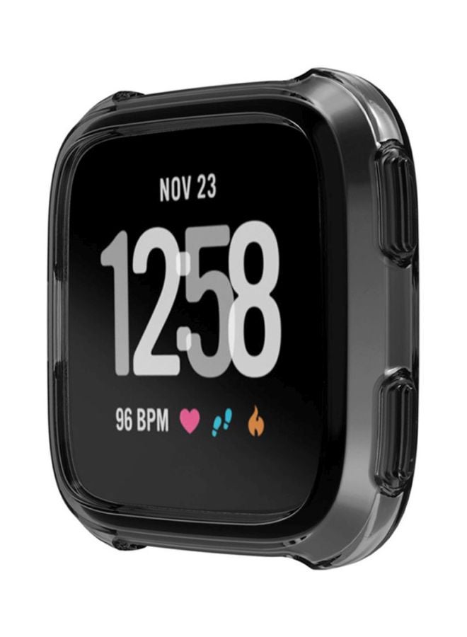 Voberry Protective Case Cover For Fitbit Versa Black - Image 2