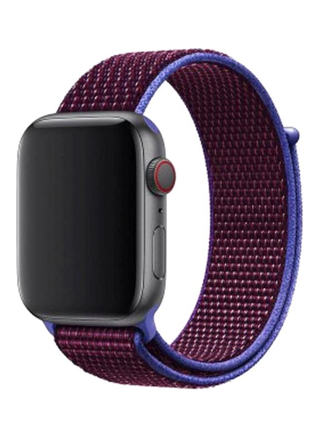 MARGOUN - Apple Watch 42mm/44mm/45mm Nylon Sport Loop Band Purple - Image 1