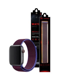MARGOUN Apple Watch 42mm/44mm/45mm Nylon Sport Loop Band Purple  - Image 2