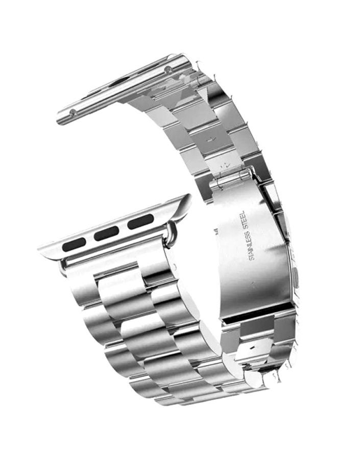 MARGOUN - Stainless Steel Replacement Band for Apple Watch 38/40/41mm Silver - Image 1