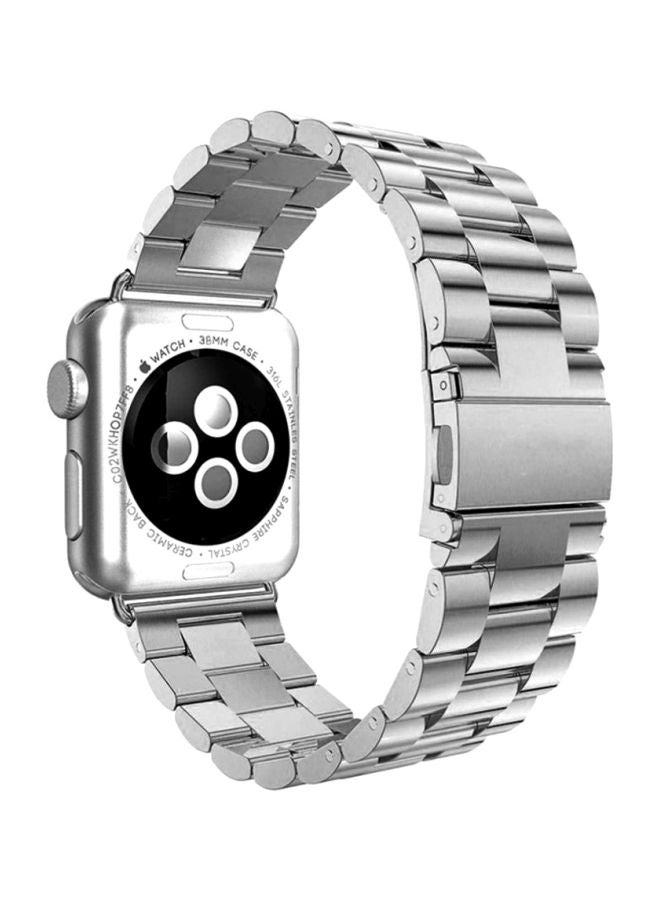 MARGOUN - Stainless Steel Replacement Band for Apple Watch 38/40/41mm Silver - Image 1