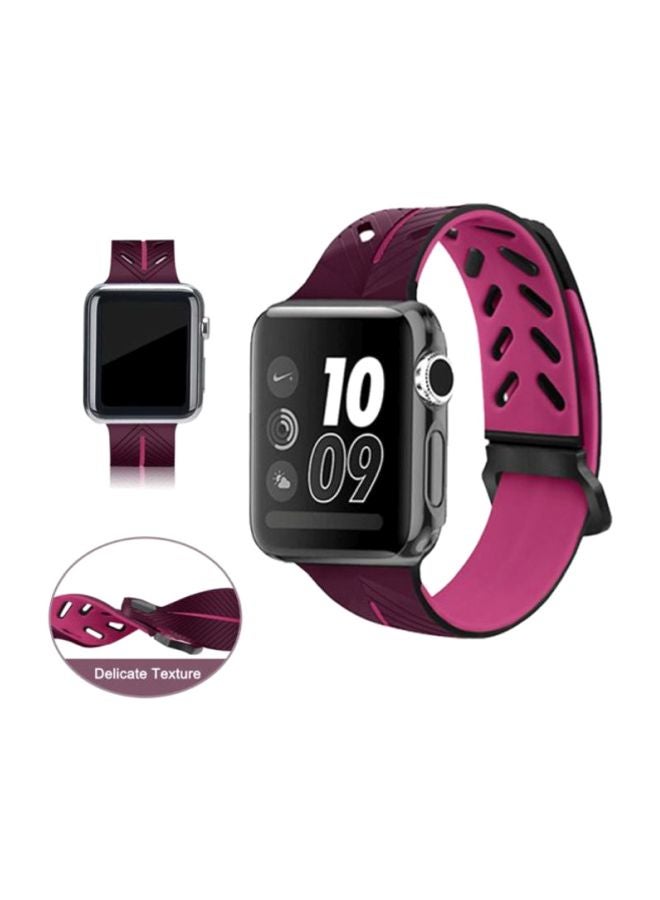 Ozone Replacement Band For Apple Watch 1/2/3 42 mm Purple - Image 2
