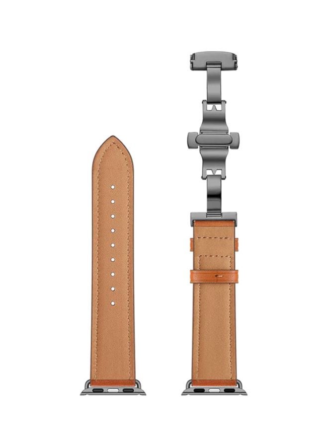 Voberry Replacement Band For Apple Watch Series 4 40mm Brown - Image 2