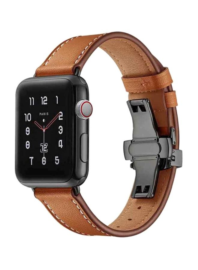 Voberry Replacement Band For Apple Watch Series 4 40mm Brown - Image 4
