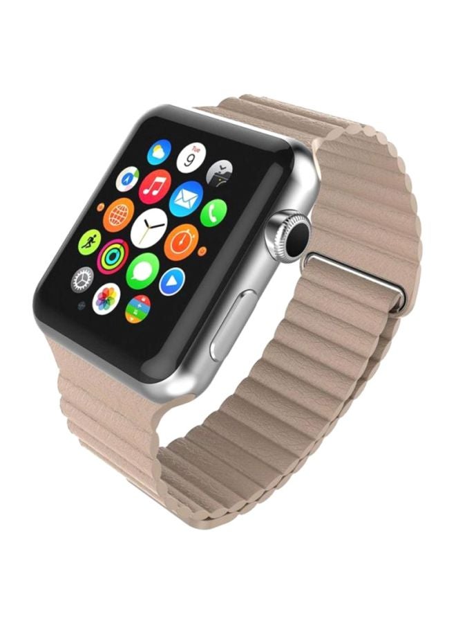 Ozone Replacement Band For Apple Watch Series 4 42mm Beige  - Image 1