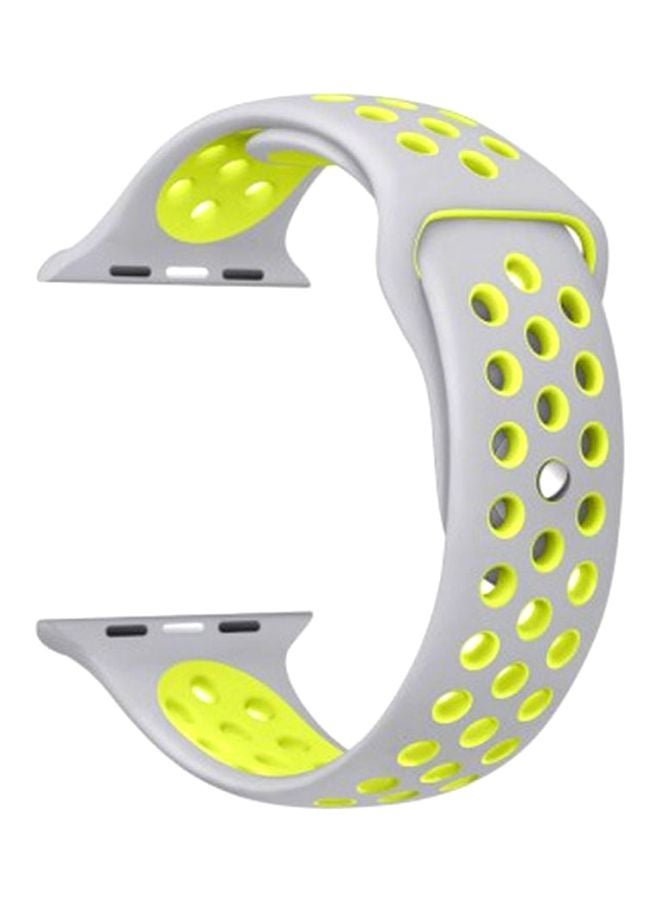 MARGOUN - Henlein Series Replacement Band For Apple Watch 42/44mm Grey/Green - Image 1