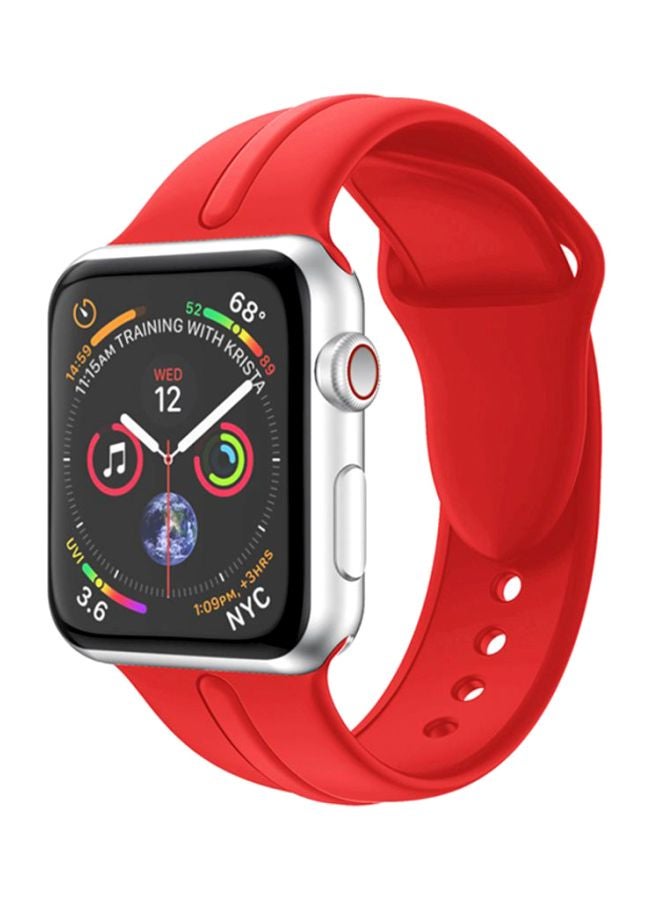 Voberry - Replacement Band Strap For Apple Watch Series 4 40mm Red - Image 1