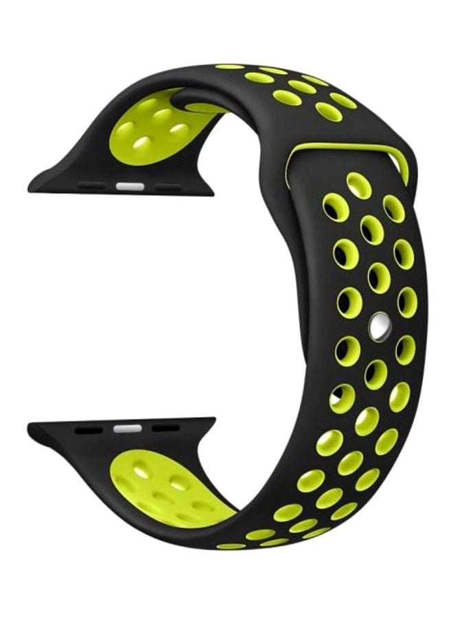 Ozone - Replacement Strap For Apple Watch 42mm Green/Black - Image 1