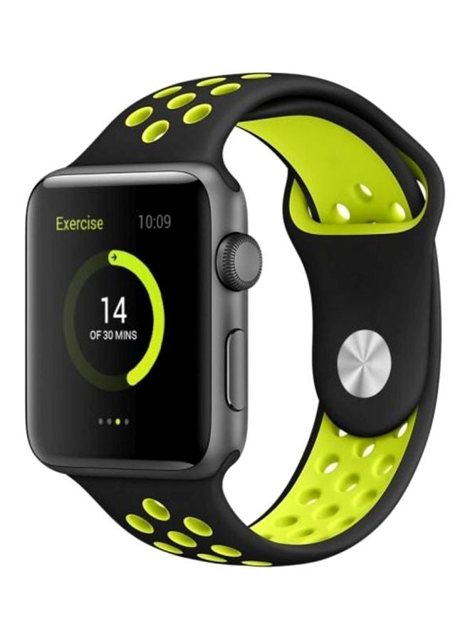 Ozone - Replacement Strap For Apple Watch 42mm Green/Black - Image 1