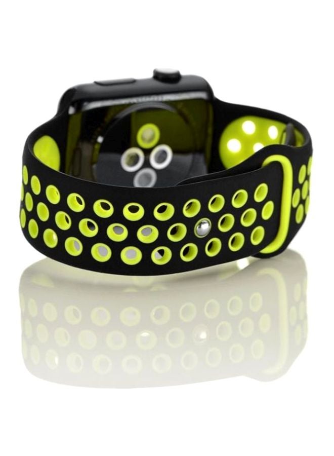 Ozone - Replacement Strap For Apple Watch 42mm Green/Black - Image 1