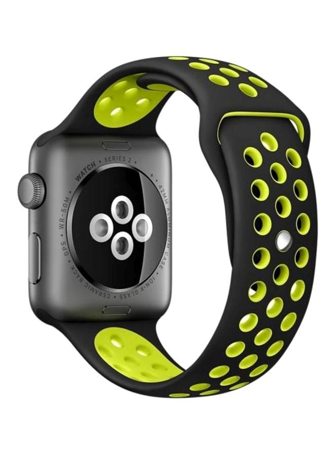 Ozone - Replacement Strap For Apple Watch 42mm Green/Black - Image 1