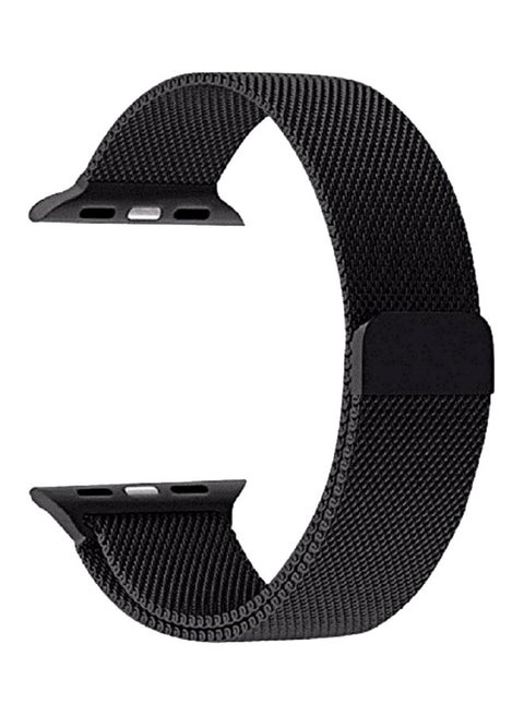 Apple Watch 45mm/44mm/42mm Stainless Steel Milanese Loop Band Space Black