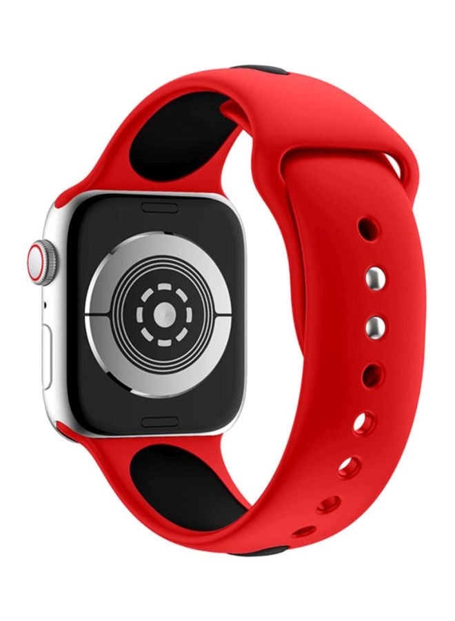 Voberry Replacement Band For Apple Watch Series 4 44mm Red - Image 2