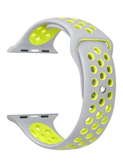 Soft Silicone Replacement Strap Wristband For Apple Watch 38mm Nike Band Series 1/2 Green