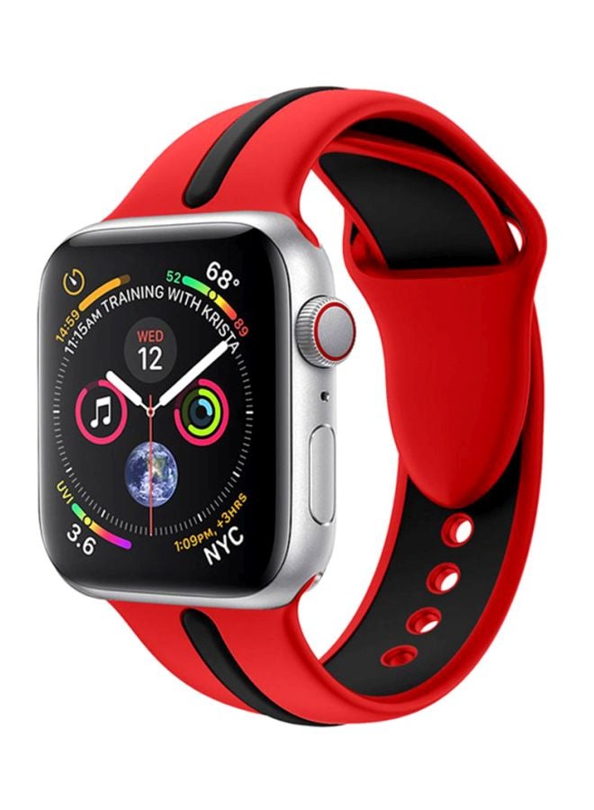 Voberry Replacement Band For Apple Watch Series 4 44mm Red - Image 3
