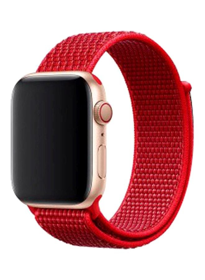 MARGOUN - Henlein Series Nylon Band For Apple Watch 42/44mm Hibiscus - Image 1