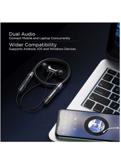 Lenovo Bluetooth In-Ear Neckband Earbuds Black  - Image 4